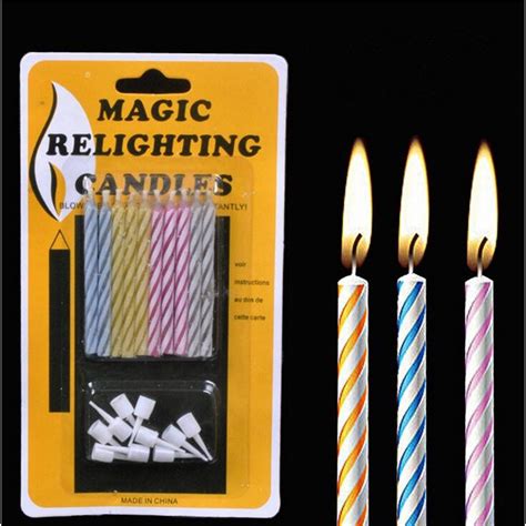 Magic relighting candles